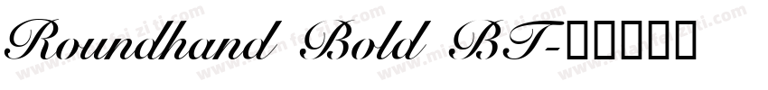 Roundhand Bold BT字体转换